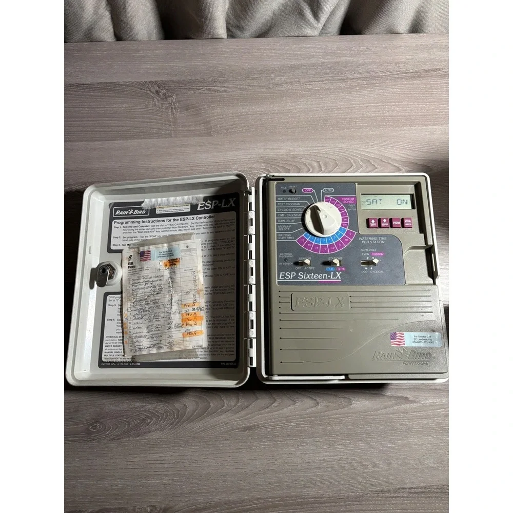 Rain Bird ESP Sixteen-LX 16 Station Sprinkler Controller Outdoor ESP-16LXI Gray